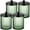 Black, variant on Glass Apothecary Jar, Qtip Holder Dispenser for Cotton Swabs, Balls, Makeup Pads, Floss Picks, Bathroom Essential Accessories, Countertop Canister Storage Organizer (Black, 2 Pack)