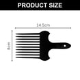 thumbnail image 2 of Hair Fork Comb Black Plastic Insert Afro Non Slip Comb Lift Hair Comb High & Low Gear Comb Hairdressing ., 2 of 5