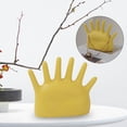 thumbnail image 3 of Soporte para exhibición de joyas, estatuilla, manualidades, decoración para hogar, escultura, torre de almacenamiento de mano, para pendientes, Amarillo, 3 of 8