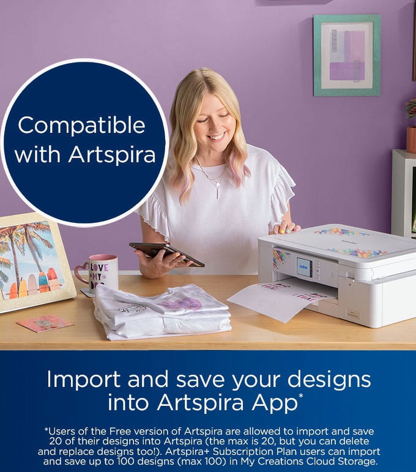 Brother SP1 High-Quality Wireless Sublimation Printer with Paper & Full-Size Inks