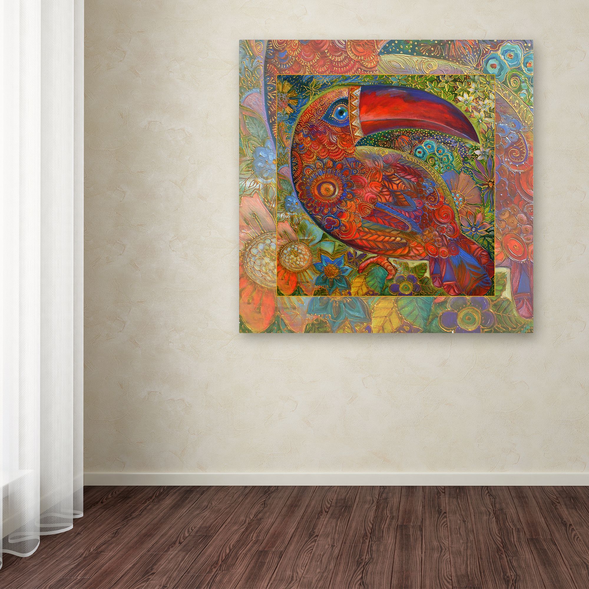 Trademark Fine Art 'Tukan 1' Canvas Art by Oxana Ziaka