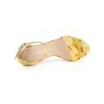 thumbnail image 4 of BLISSFUL STEP Women's Shoes Solid Color Open Toe Block High Heels Summer Sandals Yellow 7, 4 of 7