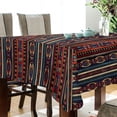 thumbnail image 3 of JSTEL Nationalism Stripes Tribal Style Table Cloth Rectangle 60 x 120 Inch Tablecloth Anti Wrinkle Table Cover for Dining Kitchen Parties, 3 of 6
