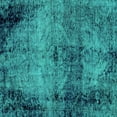 thumbnail image 1 of Ahgly Company Machine Washable Indoor Square Abstract Turquoise Blue Modern Area Rugs, 3' Square, 1 of 4