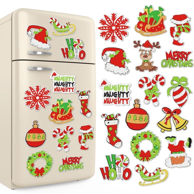 Kit de Imãs Decorativos Umigy 16 Peças para DIY de Natal