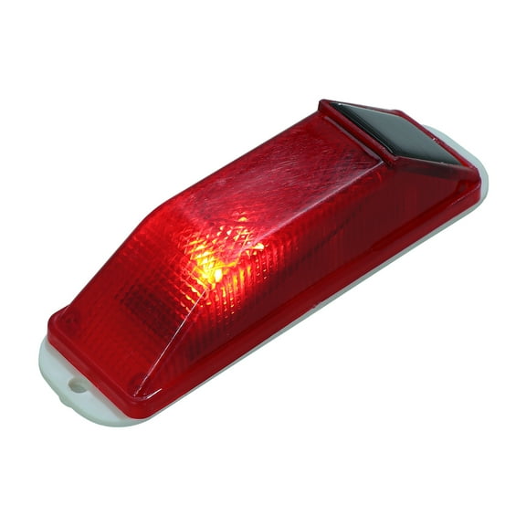 HEMOTON  Solar Warning Light for Car Strobe outside Lights with Sensor Red