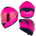 thumbnail image 1 of CASCO ABATIBLE R7 RACING ALFA CON LED DOBLE MICA . ROSA, 1 of 5
