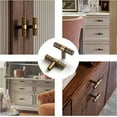 thumbnail image 2 of Goo-Ki 6 pack SINGLE Hole Center Vintage Kitchen Cabinet T-Bar Pulls Zinc Alloy Cabinet Handles, 2 of 4