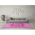 thumbnail image 3 of Ahgly Company Indoor Square Persian Pink Traditional Area Rugs, 7' Square, 3 of 4