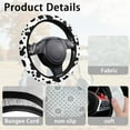 thumbnail image 6 of HUIACONG Cow Print Unversial Golf Cart Steering Wheel Covers 13-14" Easy to Install and Clean Car Steering Wheel Cover Comfortable Flannel Fabric for EZGO Yamaha Club Cars, 6 of 7