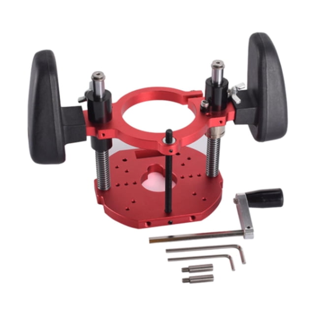 Mesa de fresadora para carpintería con elevador de fresadora Herramienta para recortar bordes Kit de de fresadora de elevación manual fácil de Estilo A