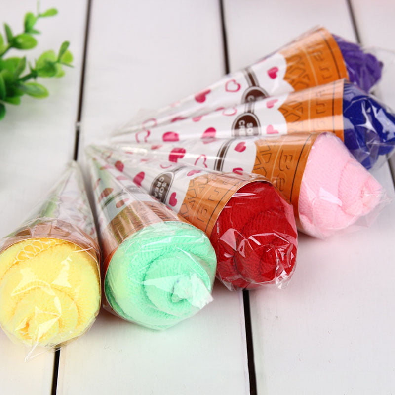 Washcloth Towel Cake Shape Gift Soft for Wedding Party Couple Valentine's Day 