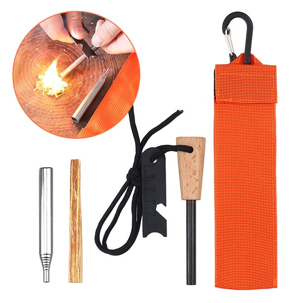 Outdoor Flint Fire Tool Set Fire Blowpipe Emergency Tools For Outdoor Camping Hiking Emergency Survival Walmart Com Walmart Com