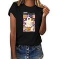 thumbnail image 2 of Drses‌‌ ‌‌‌‌‌‌‌‌‌‌‌‌‌‌‌‌‌‌‌‌Women's Halloween Ghost & Pumpkin Graphic T-Shirt - In My Spooky Era Short Sleeve Crew Neck Tee, 2 of 4