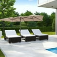 thumbnail image 2 of Costway Sombrilla de patio doble de 426 cm con manivela, parte superior ventilada, gran sombrilla de mercado doble con estructura de metal de 10 costillas, sombrilla de mesa para piscina, terraza, 2 of 3