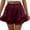 Red, variant on ManxiVoo Womens Layered Shorts Comfortable Tied Waist Summer Casual Stretch Breezy Everyday Short Pants S Size Green
