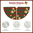 thumbnail image 3 of Rateoe Checkered With Golden Stars Pattern Christmas Tree Skirt with Ties, Christmas Tree Decorations, Farmhouse Christmas Decor Xmas Holiday Decorations-48", 3 of 6