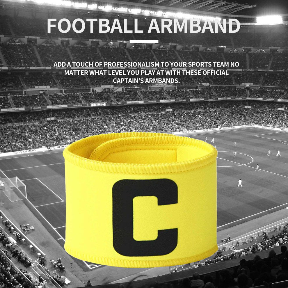 Flexible Armband Adjustable Football Team Captain Band Arm Training Soccer Armband Football Sports Games Player Tournament 