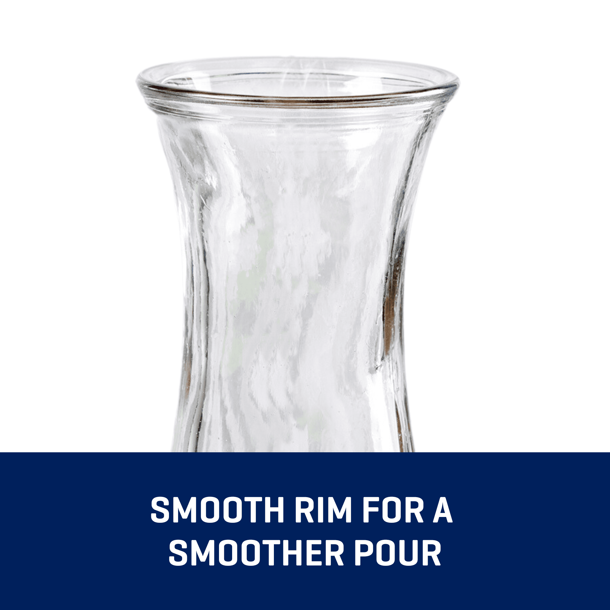 Anchor Hocking Glass Carafe with Lid, 1 Liter