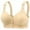 Beige, variant on Versatile Everyday Wear Front-Opening Soft Fixed-Cup Bra for Everyday Comfort and Gentle Support in All-Season Use