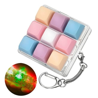 Giocattolo Fidget Con Tastiera A 4 Pulsanti – Portachiavi Clicker Con Luci LED RGB – Antistress Per Adulti E Bambini – Regalo Divertente