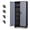 Black Grey, variant on Metal Garage Storage Cabinets with Lock Door and Adjustable Shelves, Steel Tool Cabinets for Home,Office,Warehouse Organisieren (Black Grey, 72" H)