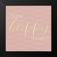 thumbnail image 2 of CAD Designs 15x15 Black Modern Framed Museum Art Print Titled - Think Happy Thoughts, 2 of 5