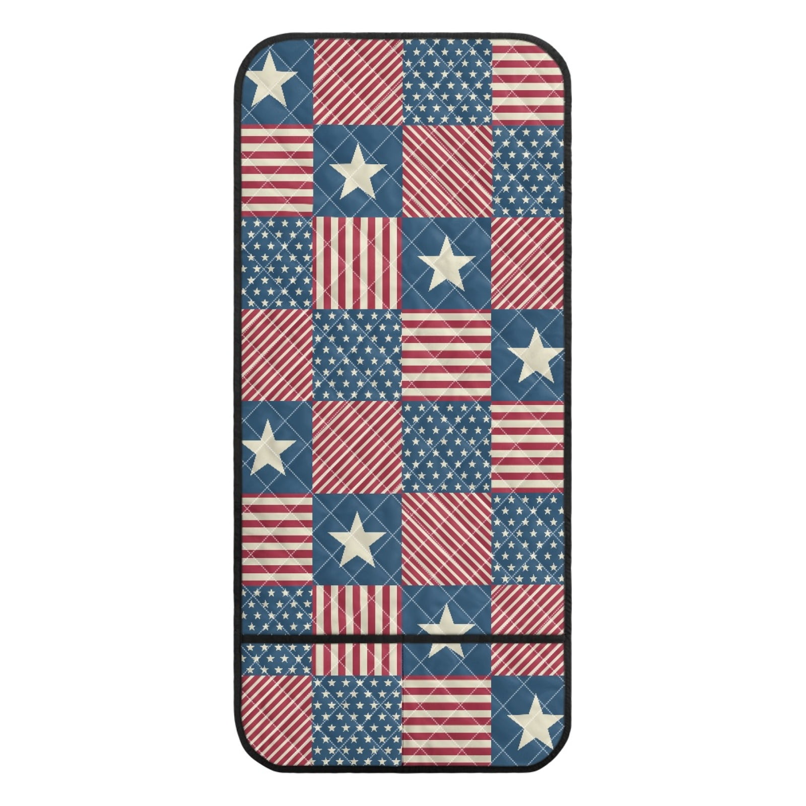 TSOVTHRID American Flag Grid Print Sofa Arm Cover Soft Couch Arm Protector, Arm Cover for Recliner, Furniture Protector for Leather Sofa Couch 4th of July Patriotic Living Room Decoration