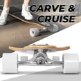 thumbnail image 3 of Nattork 42 Inch Cruiser Longboard Skateboard Complete 8 Ply Canadian Hard Maple for Commuting, Carving & Downhill Riding with T-Tool, Made for Adults, 3 of 6