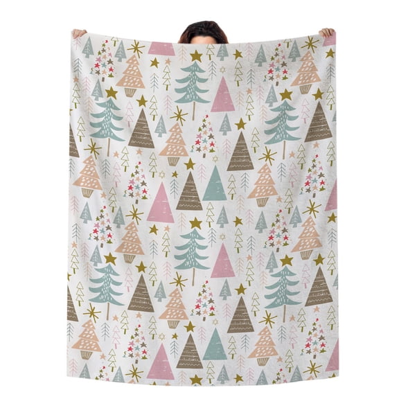 Christmas Theme Flannel Blanket, Christmas Blanket, Machine Washable Soft Warm Blanket, Office Living Room Sofa Air Conditioning Blanket, Christmas Gift