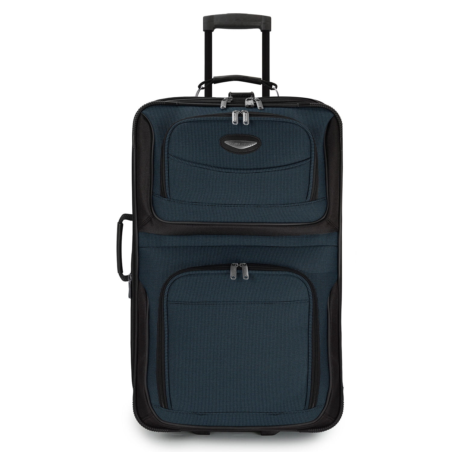 Travel Select Amsterdam Expandable Rolling Upright Luggage, Navy, 25" Checked Medium