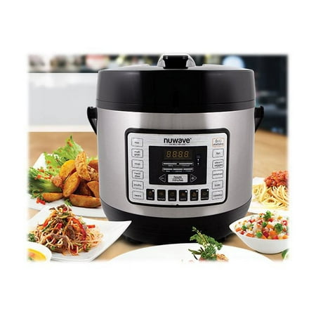 NuWave - Nutri-Pot 6qt Digital Pressure Cooker - Black/stainless
