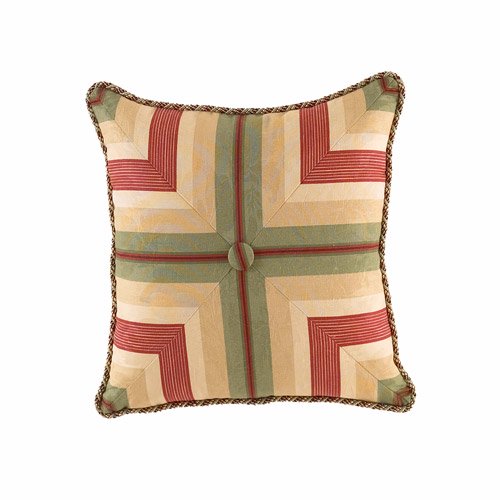 Waverly Laurel Springs Button Tufted Accent Pillow