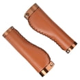 thumbnail image 5 of Puños de manija JadeshayMX de cuero PU para bicicleta plegable marrón, 5 of 5