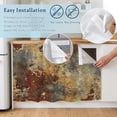 thumbnail image 5 of Brown Gray Cabinet Curtain 32"Wx55"L,Dustproof Pantry Door Curtain with Self Adhesive Tape,Rustic Abstract Gradient Mottled Texture Tall Storage Cover Privacy Drape for Bathroom Kitchen Laundry Room, 5 of 9