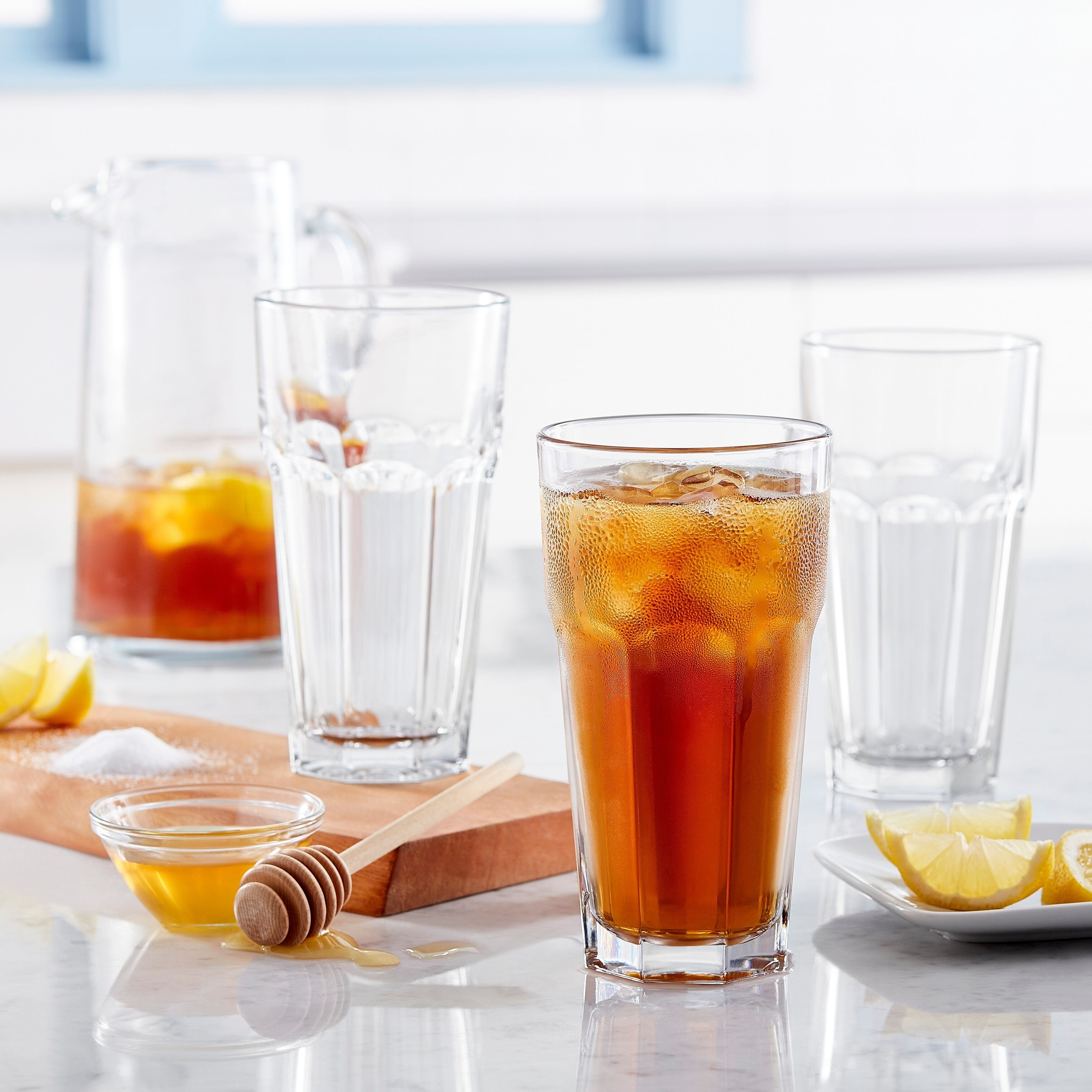 Libbey Gibraltar Iced Tea Glasses Set Of 12