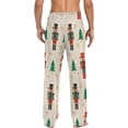 thumbnail image 2 of GZHJMY Christmas Nutcracker Pajama Pants for Men, Lounge Pants Lightweight Men Pajama Bottoms with Drawstring Pockets, Christmas New Year Birthday Gifts, Medium, 2 of 6