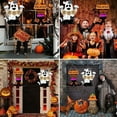 thumbnail image 6 of MOQIN Halloween Ghost Witch Door Sign Boo Decorations Happy Halloween Front Door Hanger Wreath Decor Pumpkin Wooden Hanging Sign for Halloween Party Supplies, 6 of 8