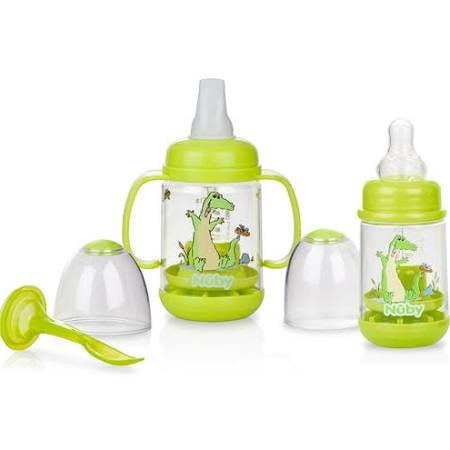 Nuby Infa-Feeder Set, Gator, BPA-Free