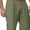 Grey, variant on Mens Capri Pants Summer Casual Elastic Waist Cotton Linen Lightweight Straight Leg Cropped Pants with Pockets