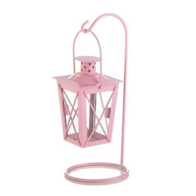 Paire de Lanternes Suspendues de Chemin de Fer&44; Rose