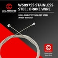 thumbnail image 2 of Clarks Stainless Steel Brake Wire Cable Brake Clk Wire Ss 1.5x3060 Univ, 2 of 5