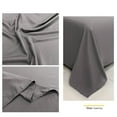 thumbnail image 3 of Solid Color Bed Sheet Set for Dormitory, Household Bedding, Plain Fitted Sheet and Pillowcase, Deep Pocket Mattress Cover for Twin or Full Size Bed, 3 of 4