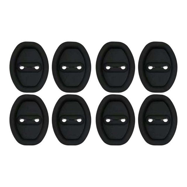 Feltree Car Door Lock Protection Pad Door Absorber Pad Door Thick Collision Sticker Universal Door Lock Rubber Sleeve 8pc