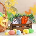 thumbnail image 3 of 4Pcs Easter Carrot Fabric Carrot Toy,Artificial Carrot Rustic Nonwoven Stuffed Carrot for Farmhouse Spring Easter Baskets Decor Vase Filler Decor Tiered Tray Decoration, 3 of 9