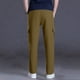 thumbnail image 5 of Amzcrzy Pantalones Clásicos Hombre Color Liso Cintura Elástica Cómodos Transpirables Elásticos Moda Informal Senderismo Pescar Correr Ejercicio Bolsillos Tallas S-3XL Marrón, 5 of 8
