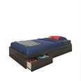 Nexera Tribeca Storage Bed with Headboard, Ebony