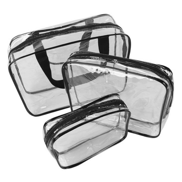 Plastic makeup bag discount