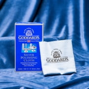 Goddards Silver Polishing Cloth for Jewelry, Remove Tarnish on Plated or Sterling Silver, Gold, Antiques, and Leaves Tarnish Protection, 1 Cloth