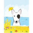 thumbnail image 1 of Carolines Treasures BB2077CHF Bull Terrier Été Plage Toile Maison Drapeau, 1 of 4